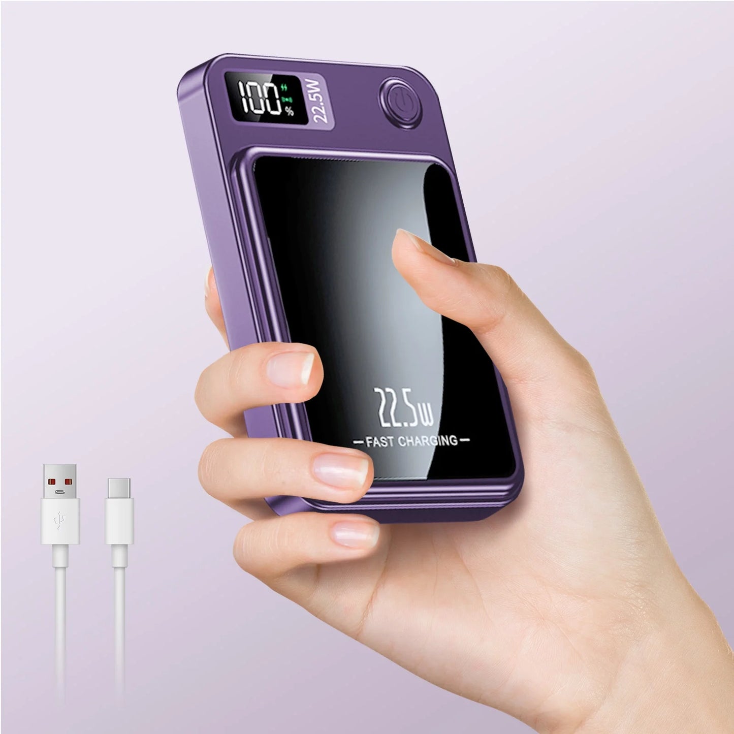 Wireless Power Bank 10000 mAh With  LED Power Display (22.5W fast charging) With Magsafe