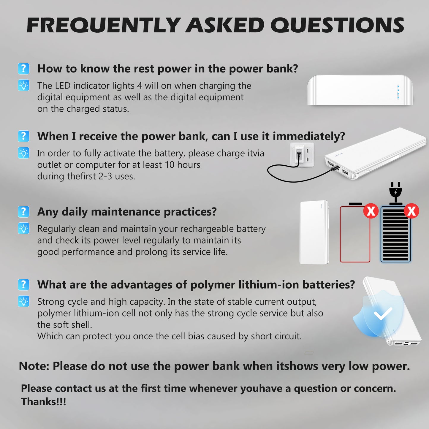 20000 Mah Portable Charger Power Bank 
