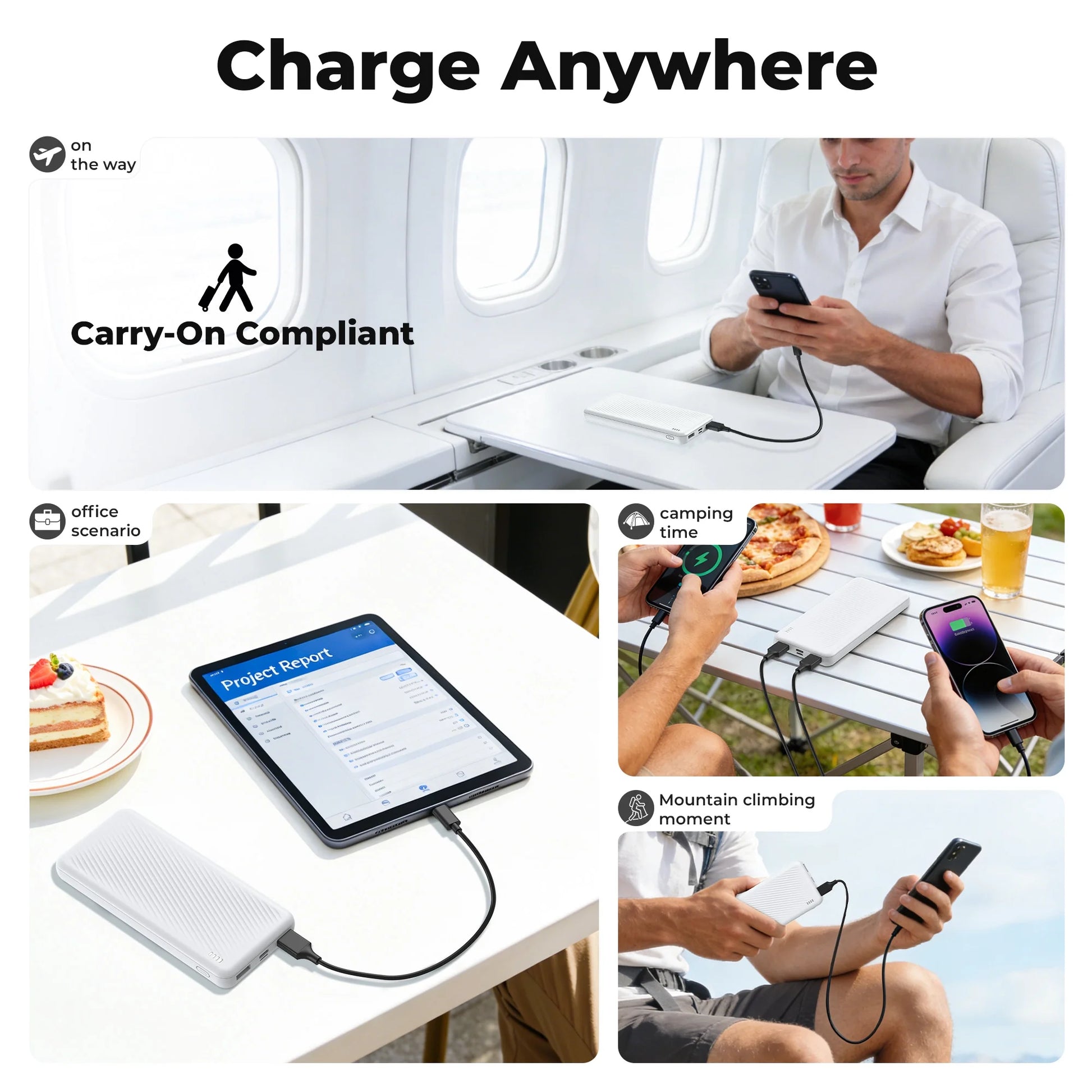 20000 Mah Portable Charger Power Bank 