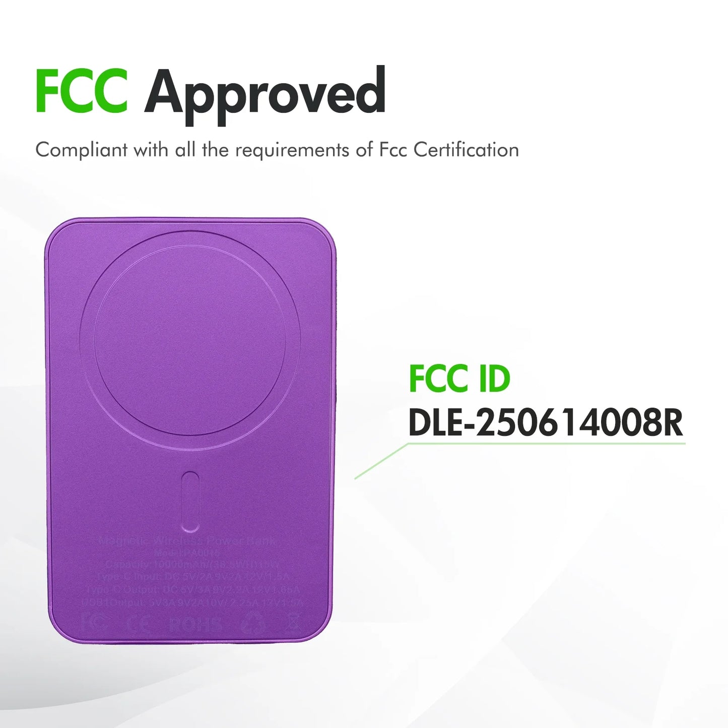 Wireless Power Bank 10000 mAh With  LED Power Display (22.5W fast charging) With Magsafe
