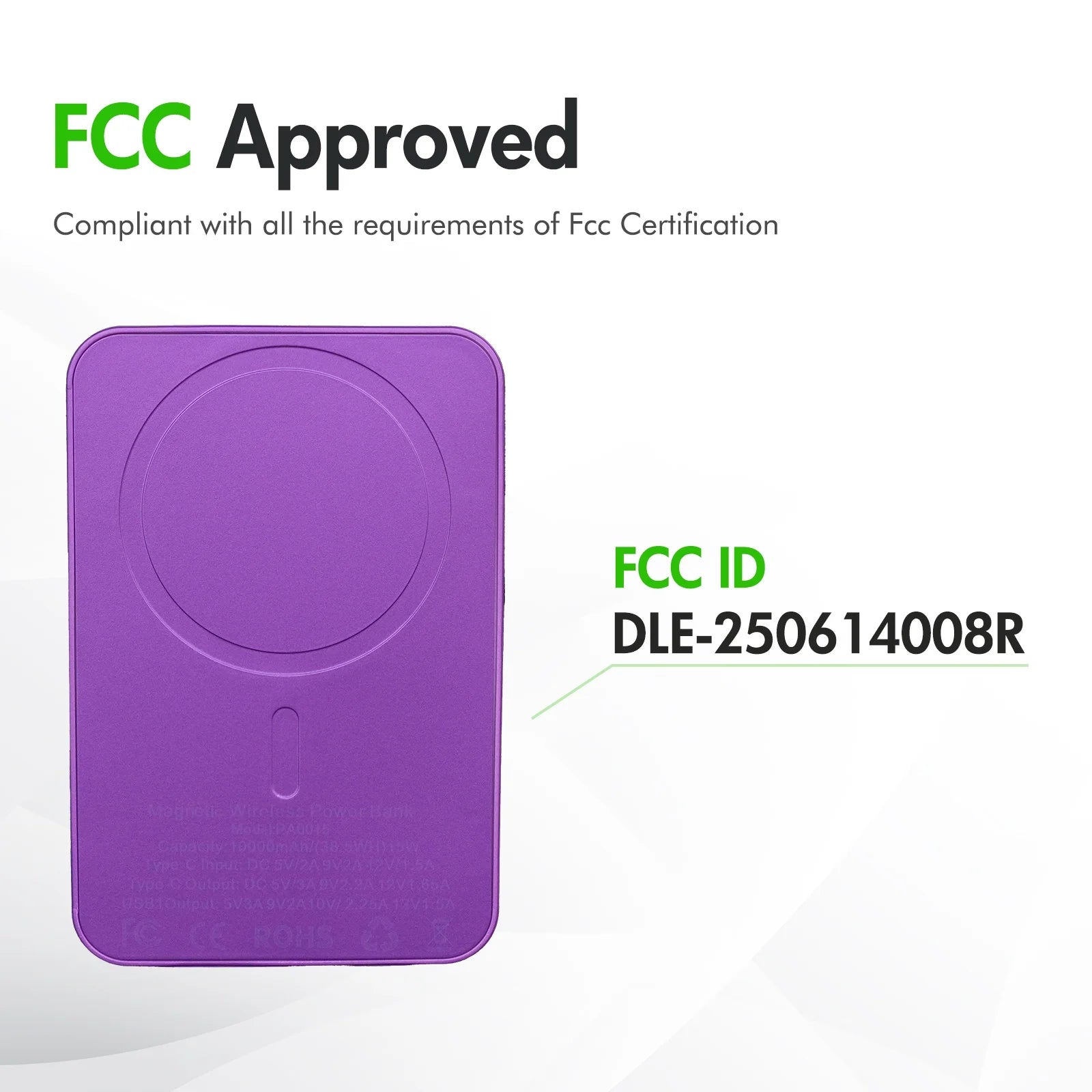 Wireless Power Bank 10000 mAh With  LED Power Display (22.5W fast charging) With Magsafe