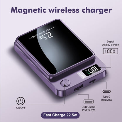 Wireless Power Bank 10000 mAh With  LED Power Display (22.5W fast charging) With Magsafe